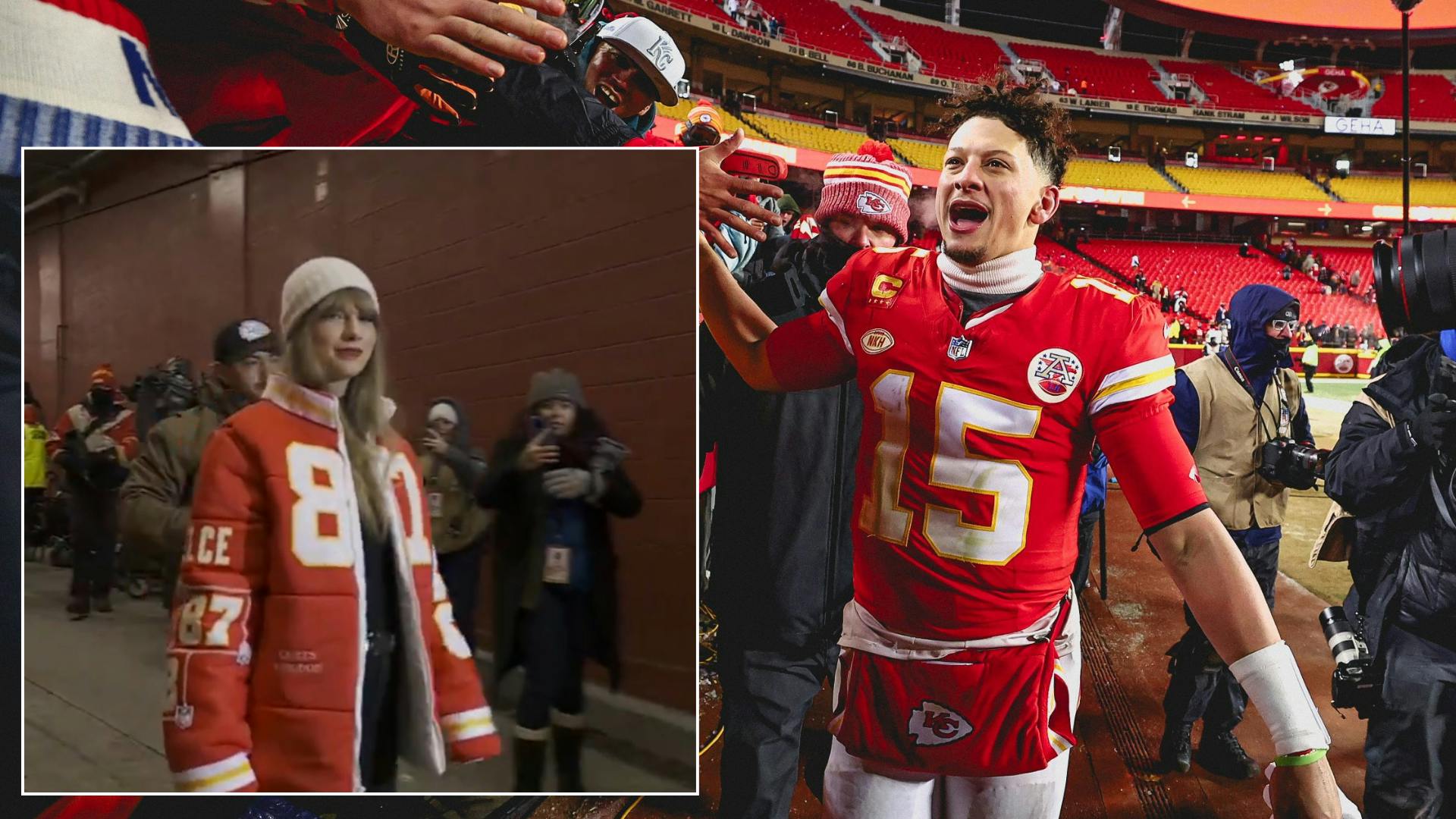 Taylor Swift enchants in custom gear as Chiefs shake off cold and the Dolphins in NFL Wildcard